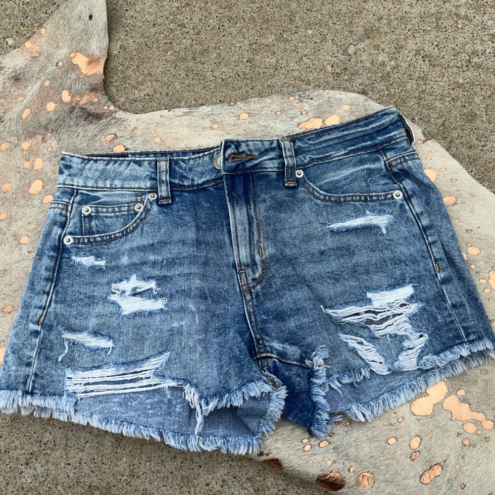 American Eagle Denim Distressed Shorts